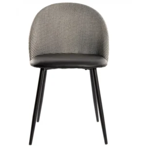 mobiliario-contract-silla etna metal negro tapizado pata de gallo y similpiel negra 4 1
